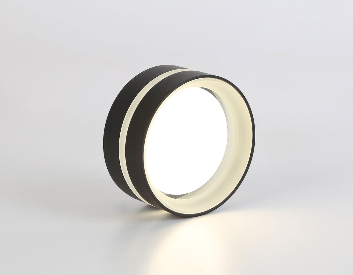 TN5421 SBK/FR черный песок/белый матовый GX53 IP20 D95*60