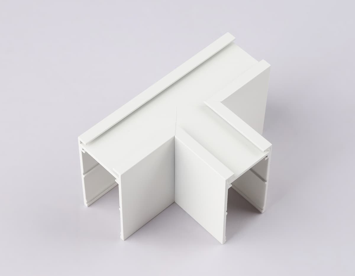 GL1035 WH белый коннектор T-образный для накладного шинопровода Magnetic 220V 105*75*52