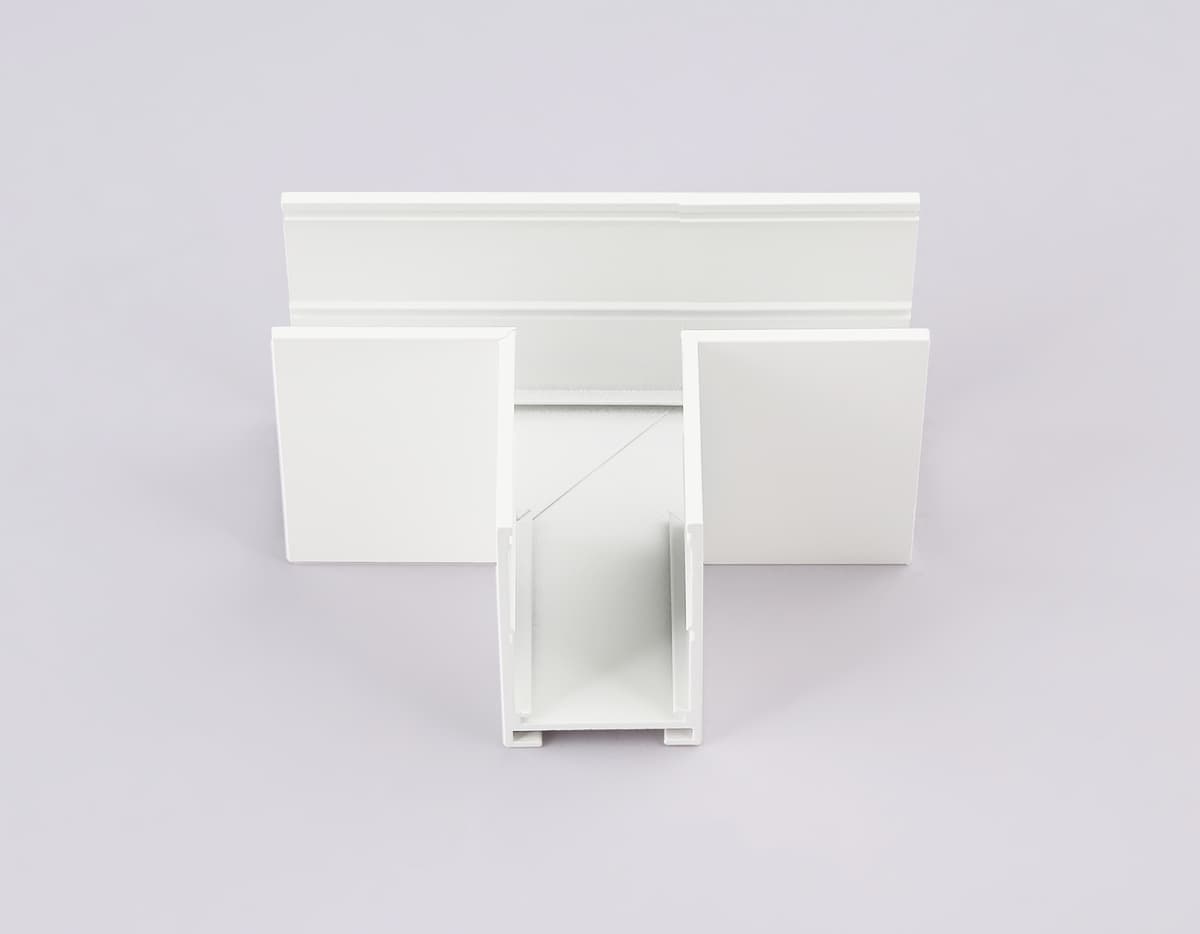 GL1035 WH белый коннектор T-образный для накладного шинопровода Magnetic 220V 105*75*52