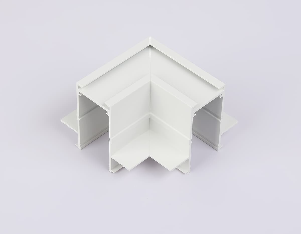 GL1039 WH белый коннектор угловой для встраиваемого магнитного шинопровода Magnetic 220V 80*80*47