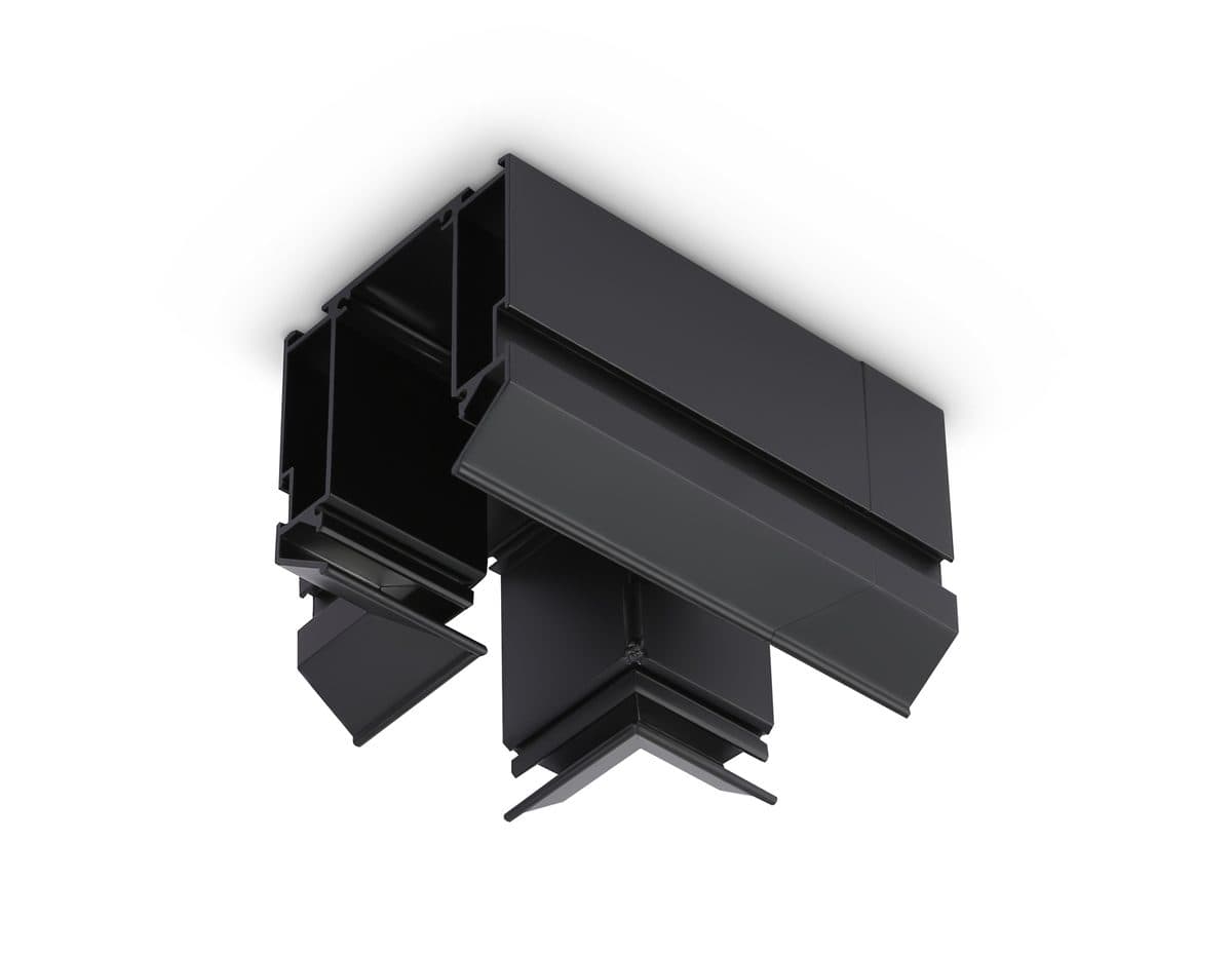 GL1044 BK черный коннектор Т-образный для корпуса в натяжной потолок Magnetic 220V 140*100*61