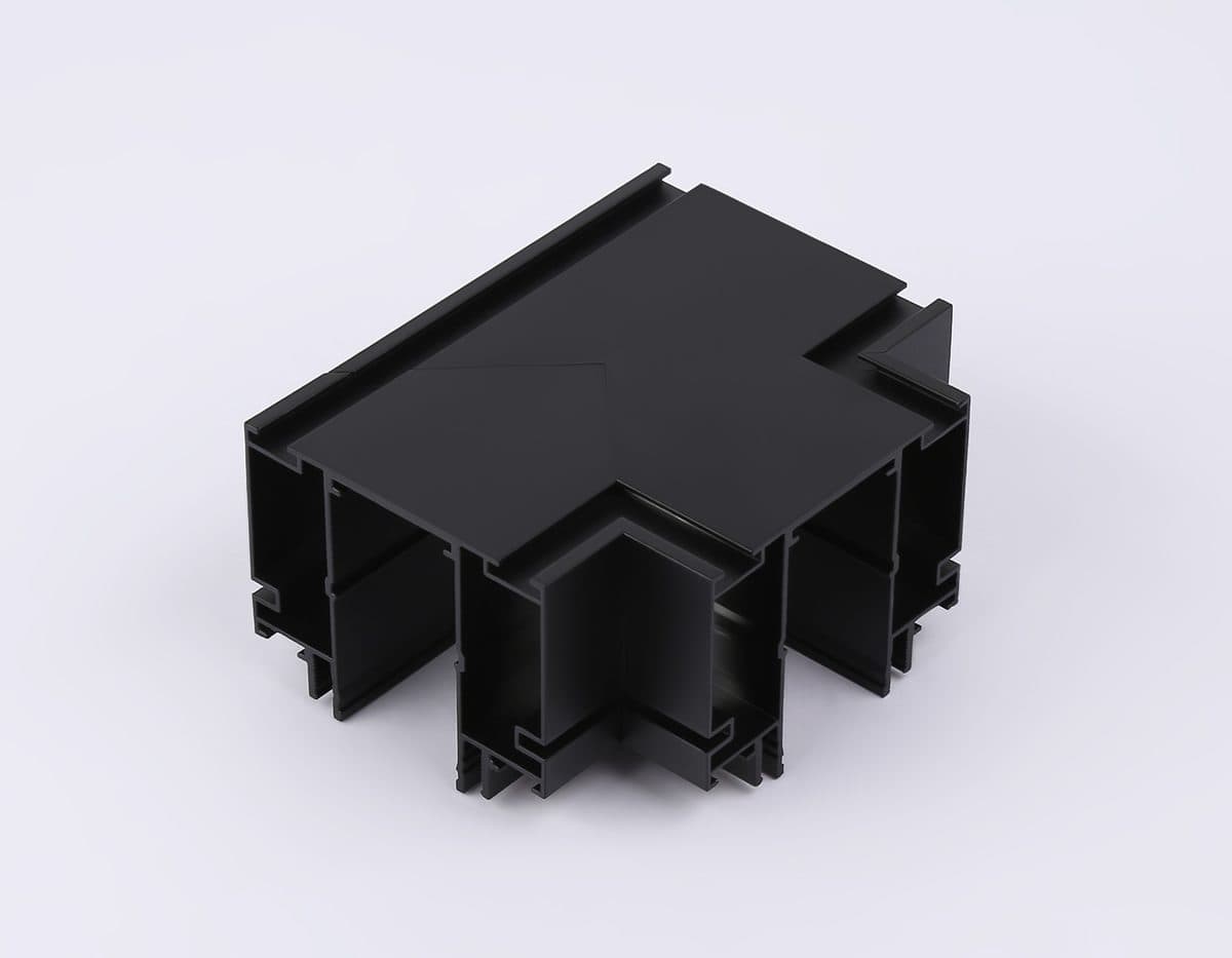 GL1044 BK черный коннектор Т-образный для корпуса в натяжной потолок Magnetic 220V 140*100*61