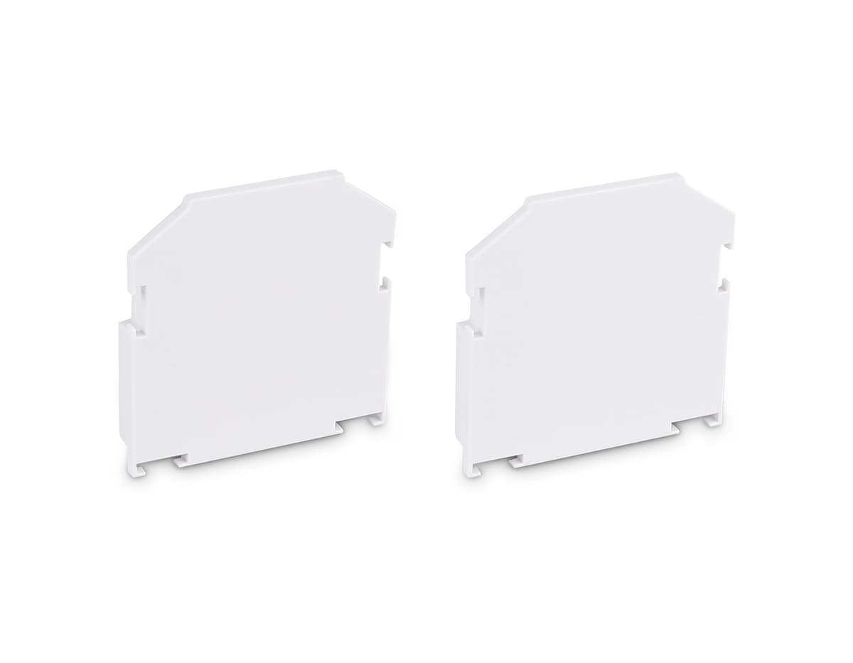 GL1063 WH белый заглушка для корпуса в натяжной потолок для шинопровода Magnetic 220V 61*61*9 (2шт)