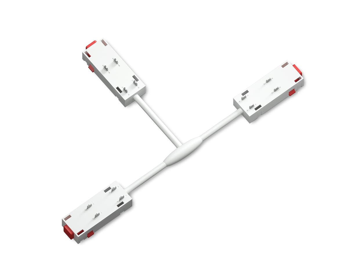 GL1113 WH белый коннектор питания T-образный для шинопровода Magnetic 220V 250*150*18