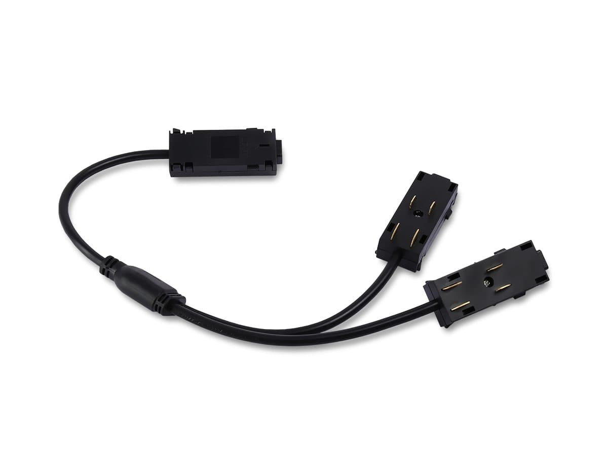 GL1114 BK черный коннектор питания T-образный для шинопровода Magnetic 220V 250*150*18