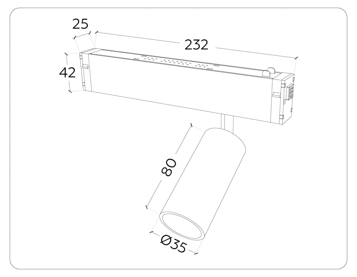 GL1203 GD золото IP20 7W 3000K-6400K 220V 36° D35*80 (Без ПДУ)