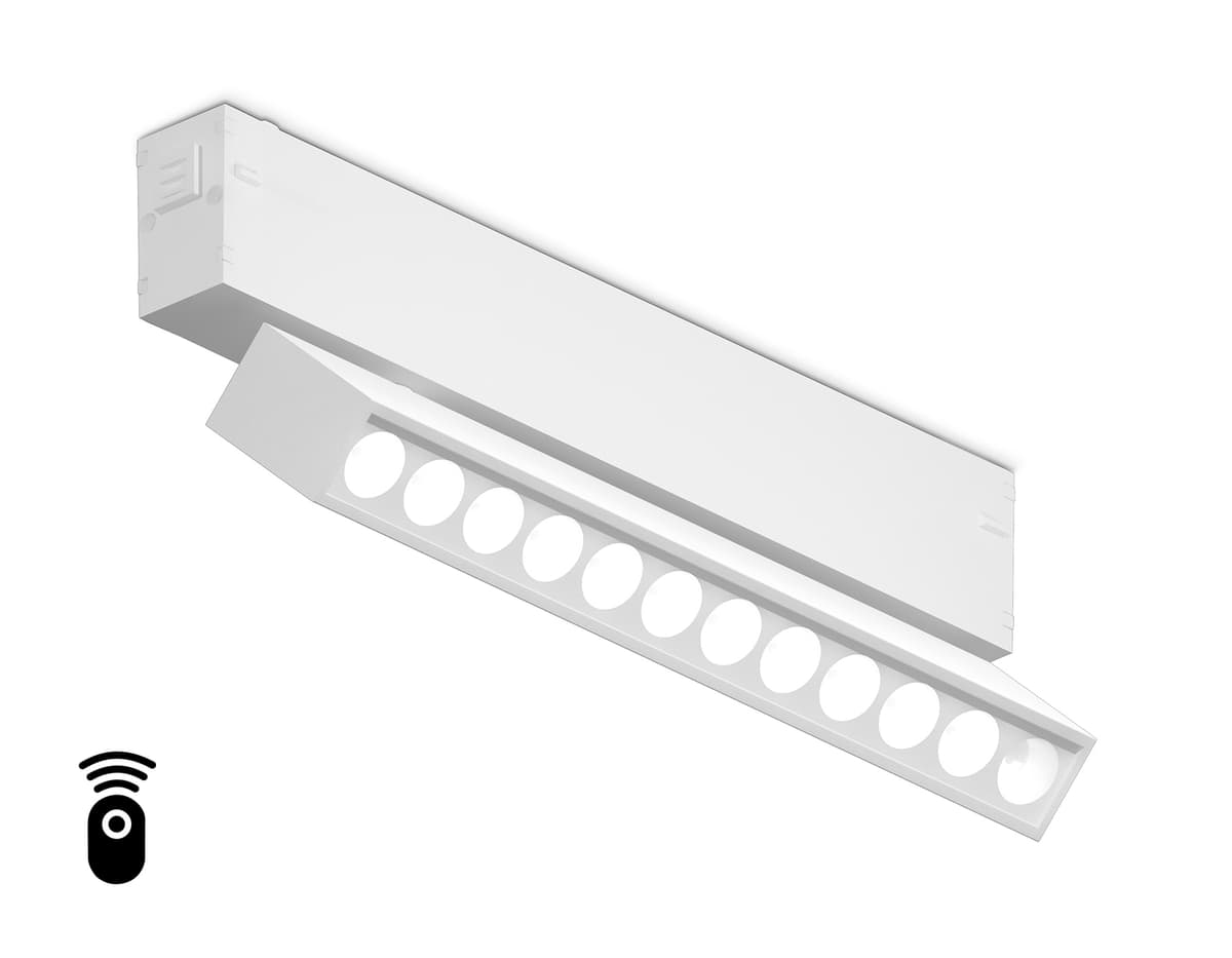 GL1341 WH белый IP20 12W 3000K-6400K 220V 24° 232*25*112 (Без ПДУ)