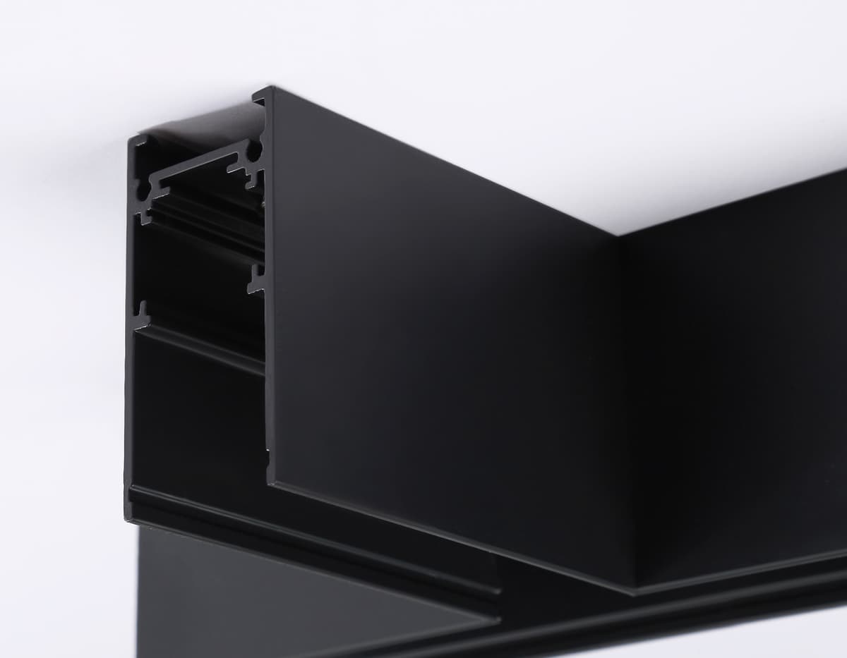 GL3374 BK черный коннектор T-образный для накладного шинопровода 170*85*53.7