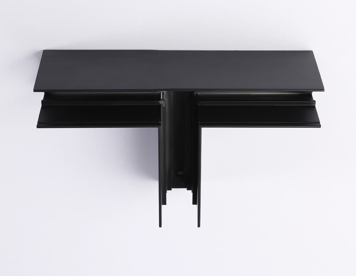 GL3374 BK черный коннектор T-образный для накладного шинопровода 170*85*53.7