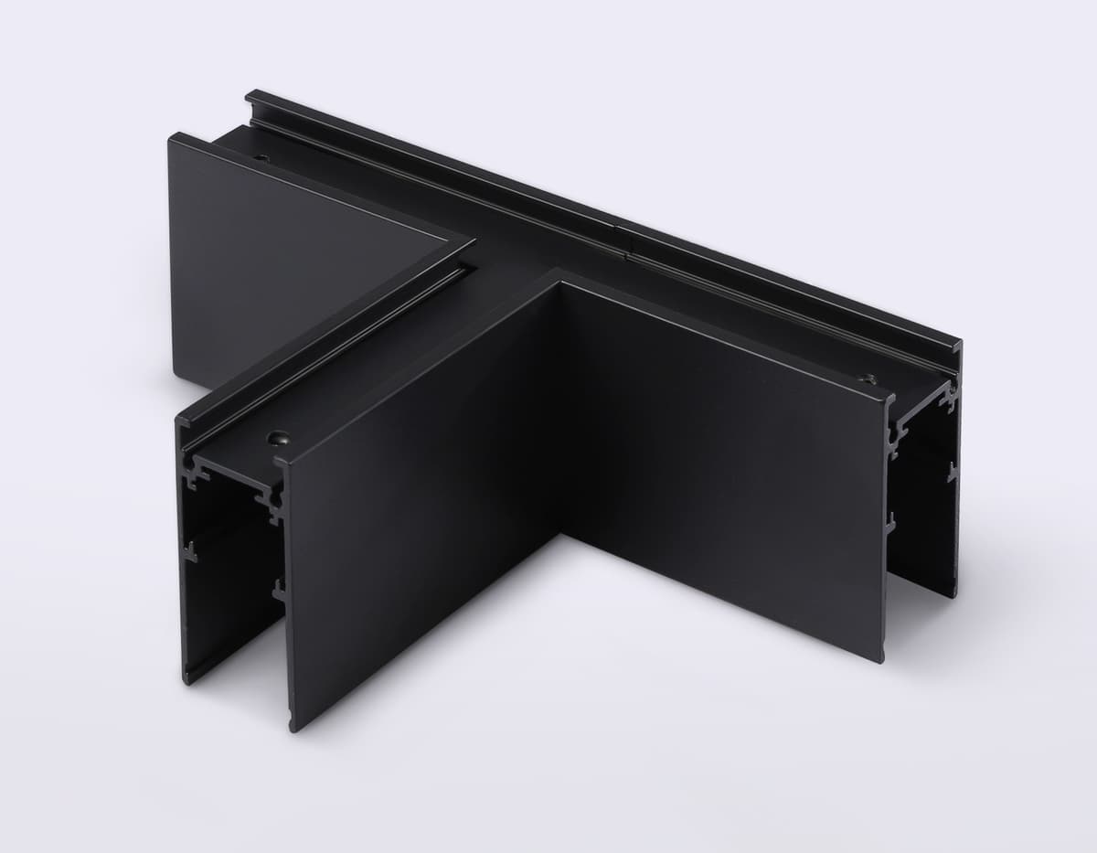 GL3374 BK черный коннектор T-образный для накладного шинопровода 170*85*53.7