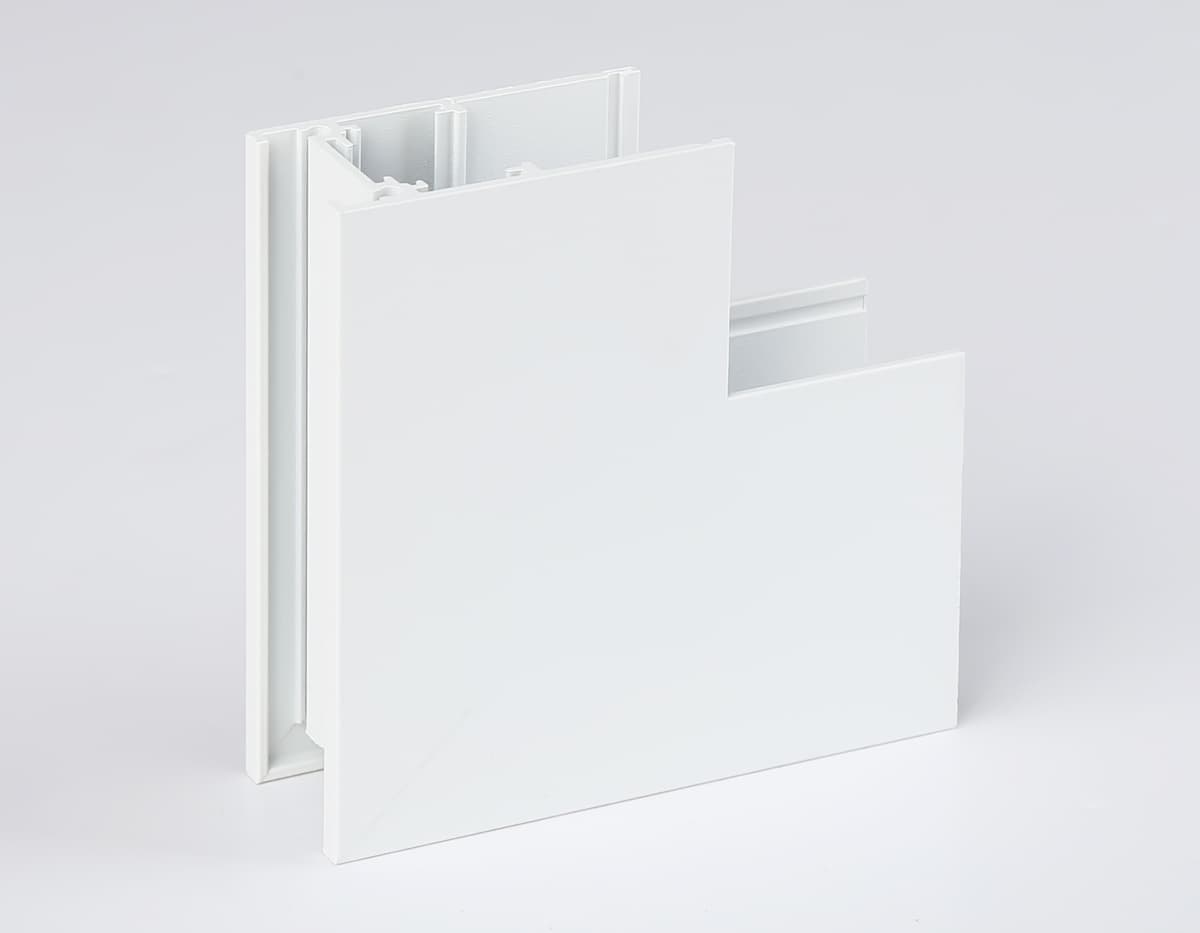 GL3377 WH белый коннектор угловой внутренний для накладного шинопровода 85*85*H26.9