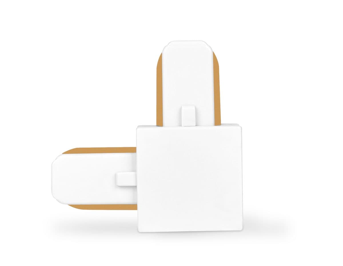 GL7070 WH белый коннектор угловой однофазный для соединения трековых шинопроводов