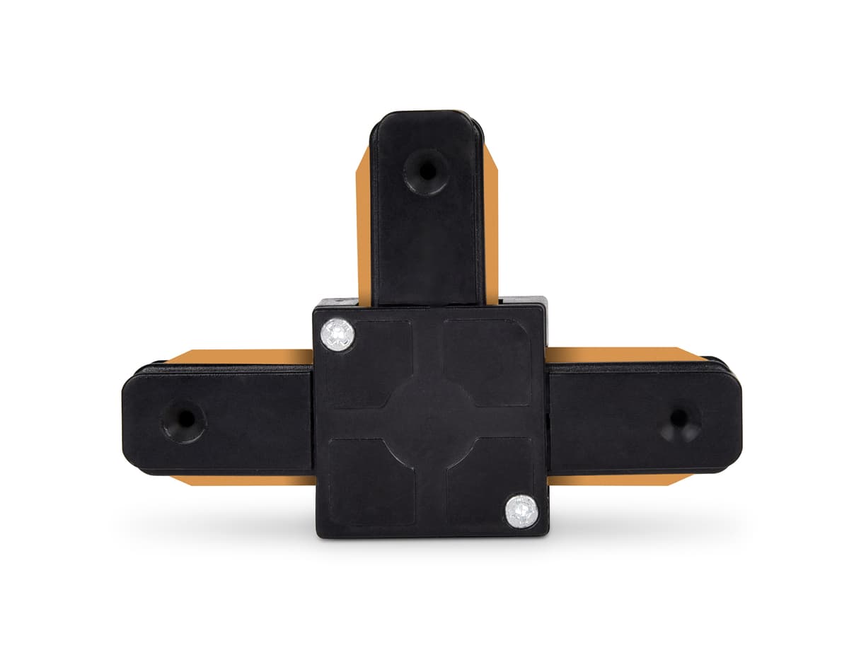 GL7078 BK черный коннектор Т-образный однофазный для соединения трековых шинопроводов