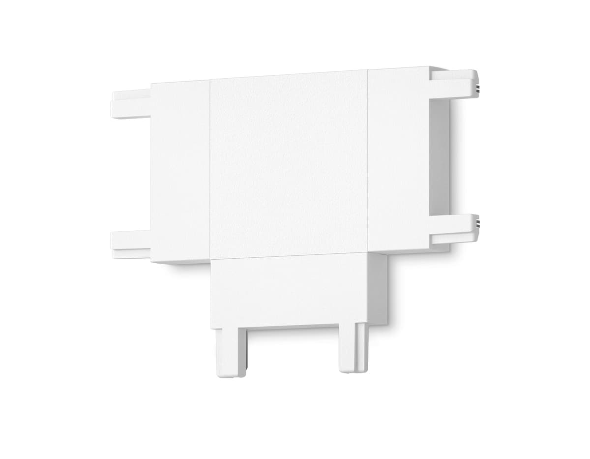 GV1118 WH белый T-образный коннектор для накладного шинопровода 46*36*6