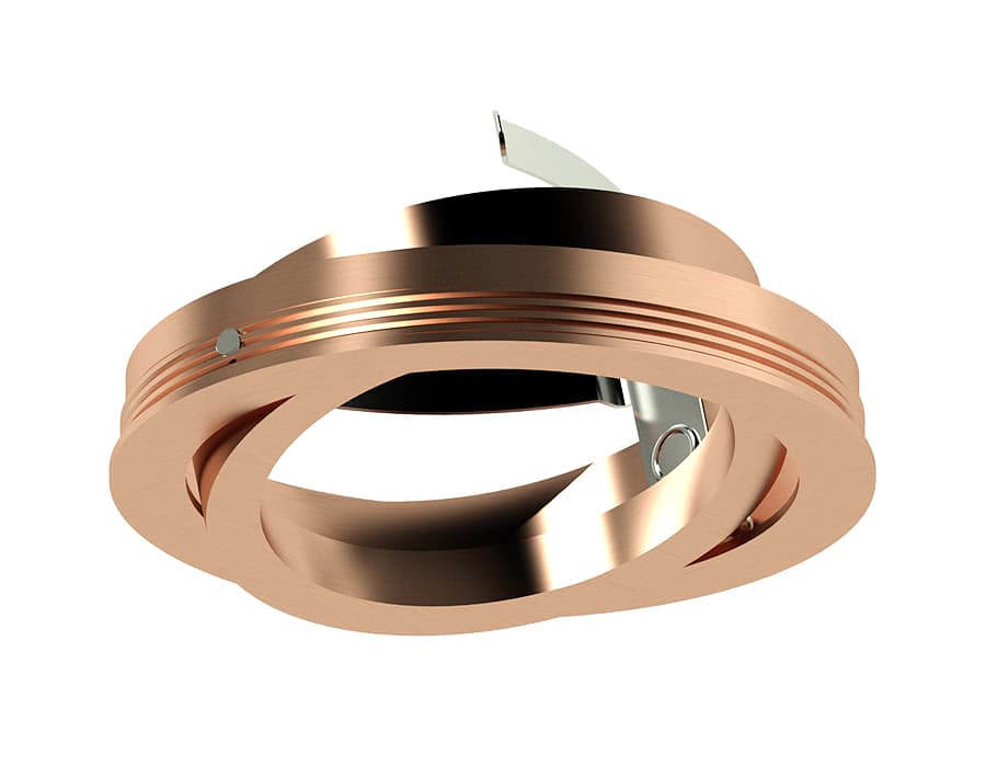 N7005 PPG золото розовое полированное  D70*H26mm Out1.5mm MR16