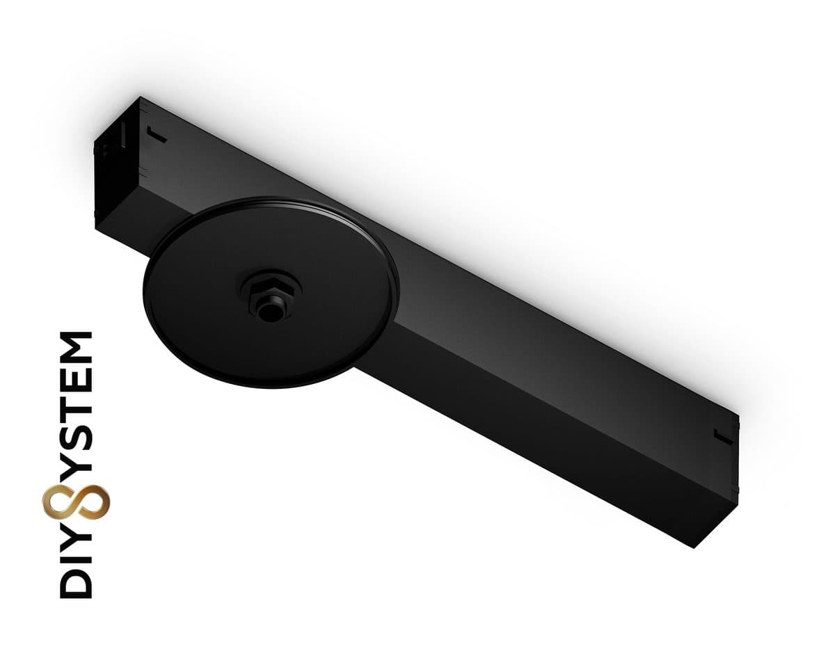 A2542 BK черный крепеж трековый для корпуса DIY D85mm 232*83*55