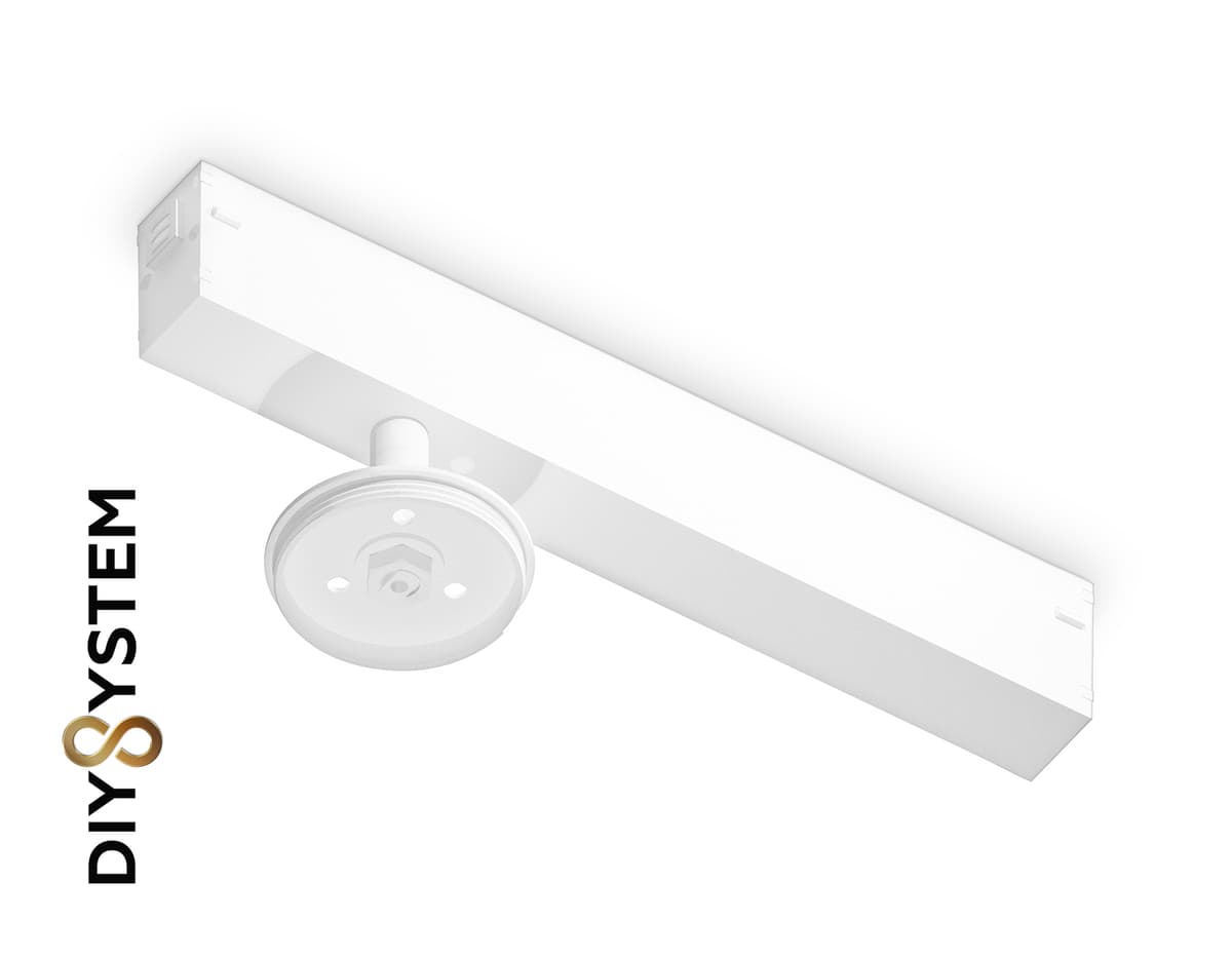 A2544 WH белый крепеж трековый для корпуса DIY D60mm  232*60*80