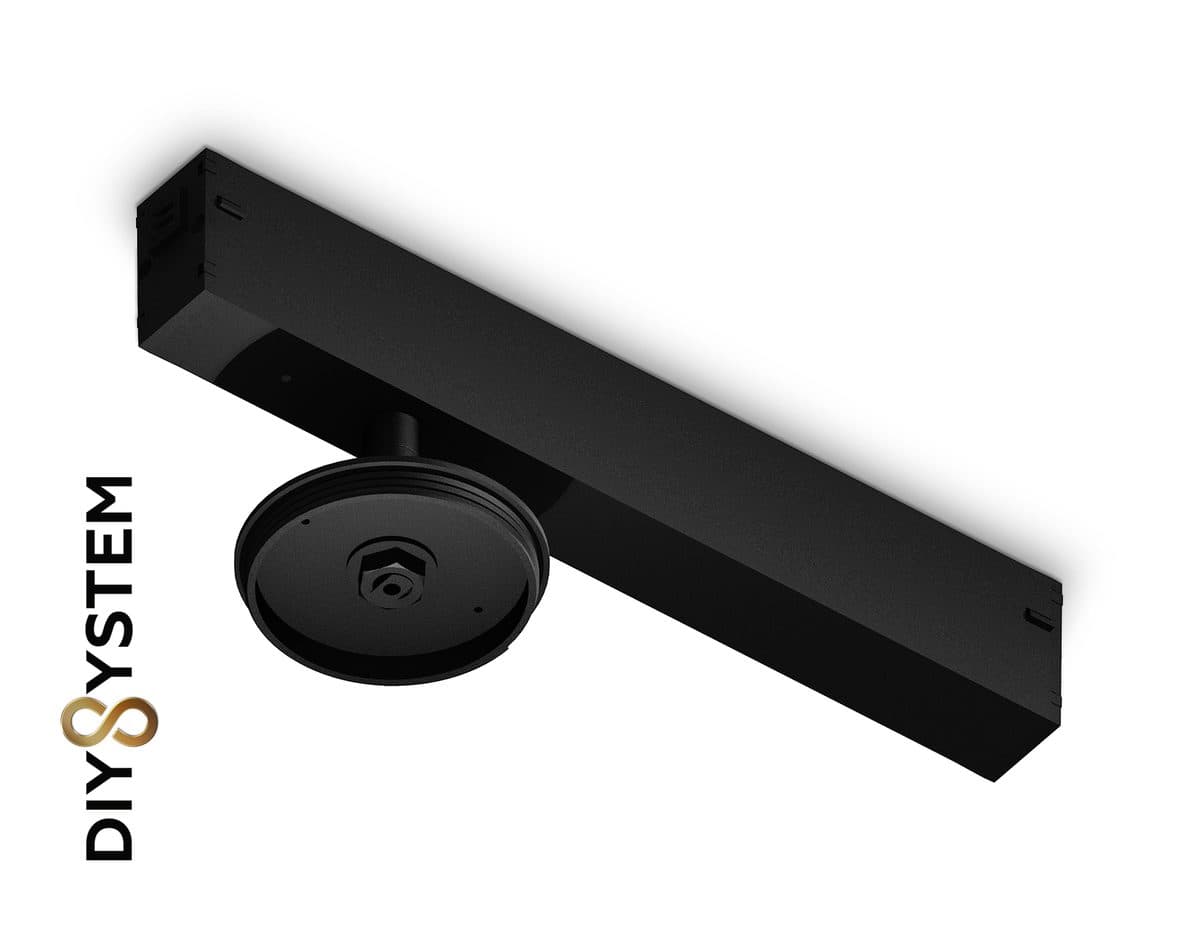 A2548 BK черный крепеж трековый для корпуса DIY D70mm 232*70*80