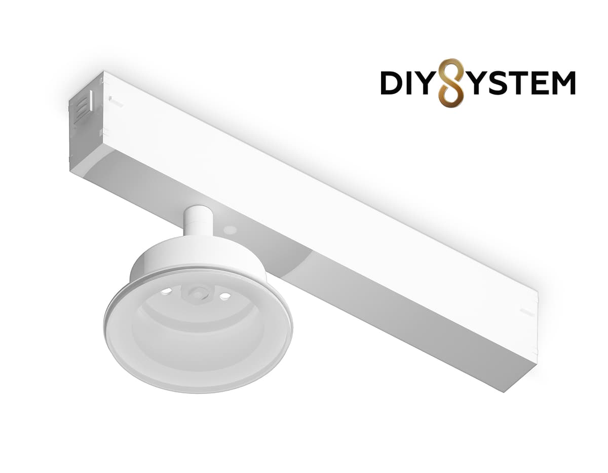 A2550 WH белый крепеж трековый для корпуса DIY D85mm 232*83*105