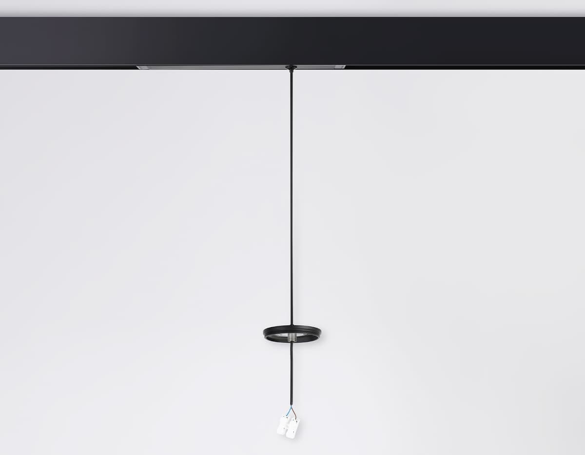 A2652 BK черный крепеж трековый подвесной для корпуса DIY D60mm 240*42*25 H1500