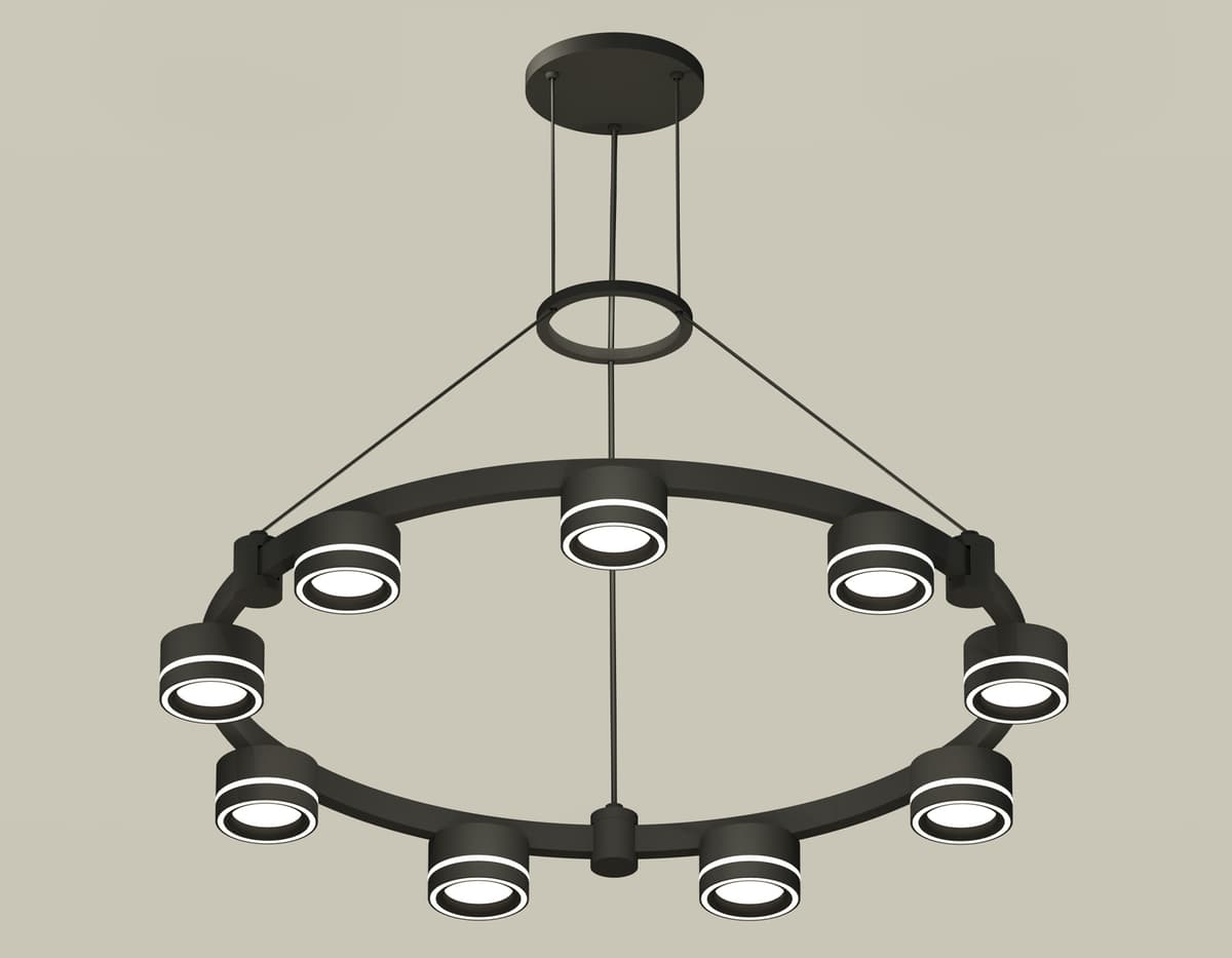 XR92051901/9 SBK/FR черный песок/белый матовый GX53  (A9205, C9242, N8434)