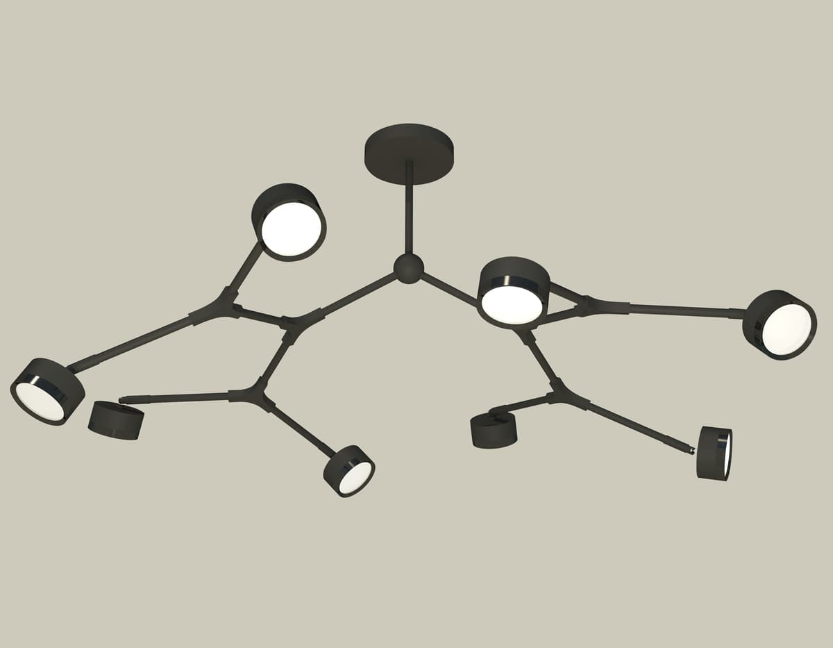 XB9060150/8 SBK/PBK черный песок/черный полированный GX53 (C9060, N8113)