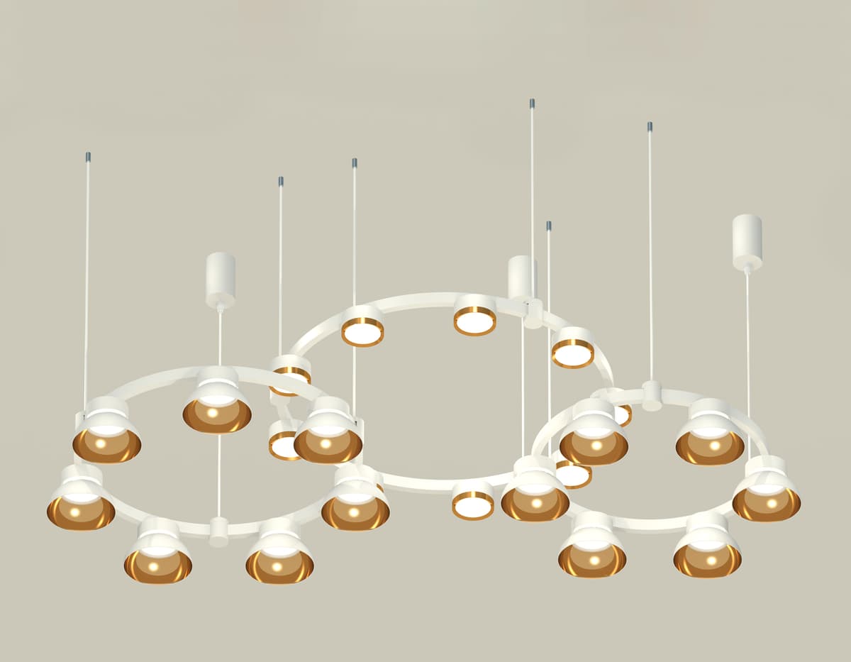 XR92082000/22 SWH/PYG/CL белый песок/золото желтое полированное/прозрачный GX53