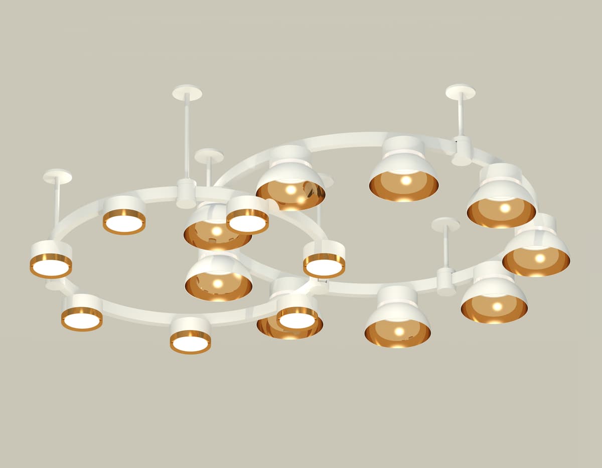 XR92211110/16 SWH/PYG/CL белый песок/золото желтое полированное/прозрачный GX53