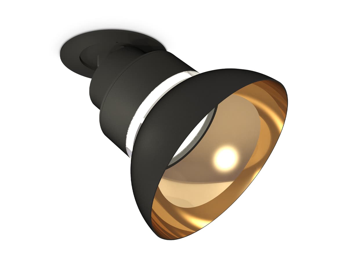 XM8102601 SBK/PYG/CL черный песок/золото желтое полированное/прозрачный GX53