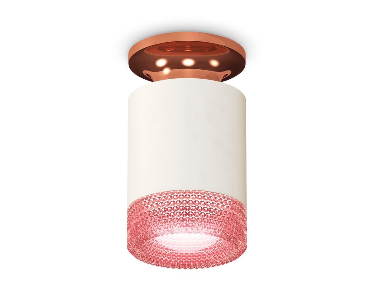 XS6301202 SWH/PPG/PI белый песок/золото розовое полированное/розовы MR16 GU5.3 (N6906, C6301, N6152)