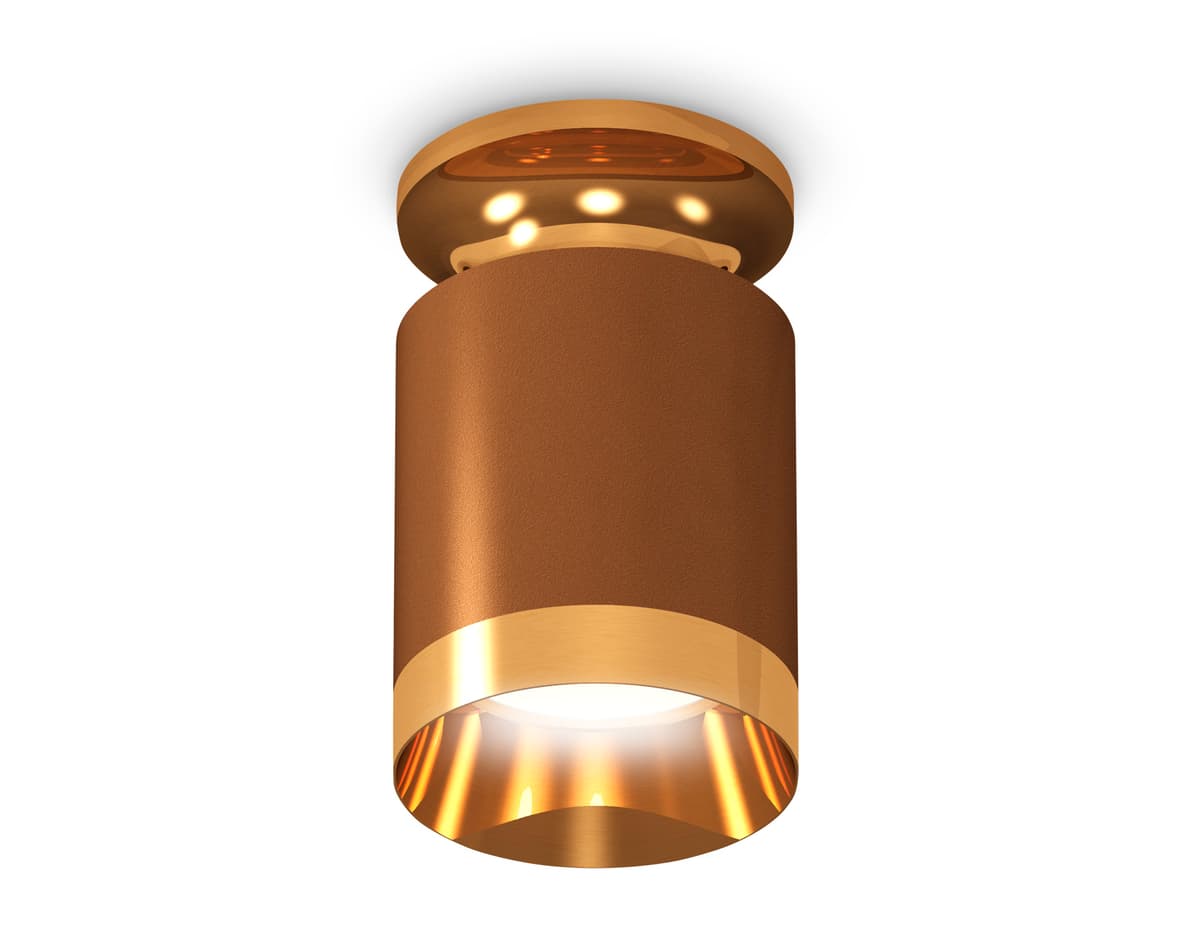 XS6304130 SCF/PYG кофе песок/золото желтое полированное MR16 GU5.3 (N6905, C6304, N6134)