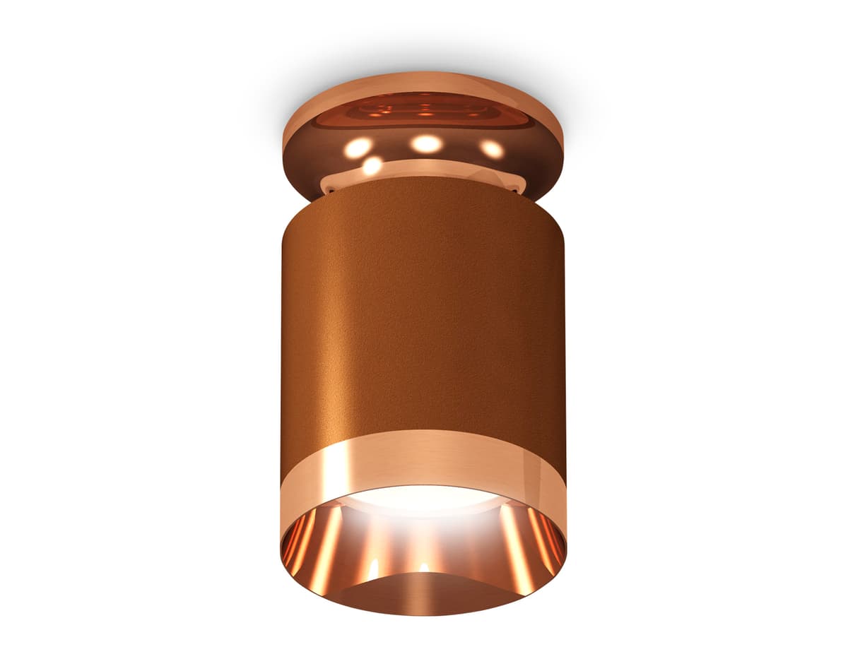 XS6304150 SCF/PPG кофе песок/золото розовое полированное MR16 GU5.3 (N6906, C6304, N6135)