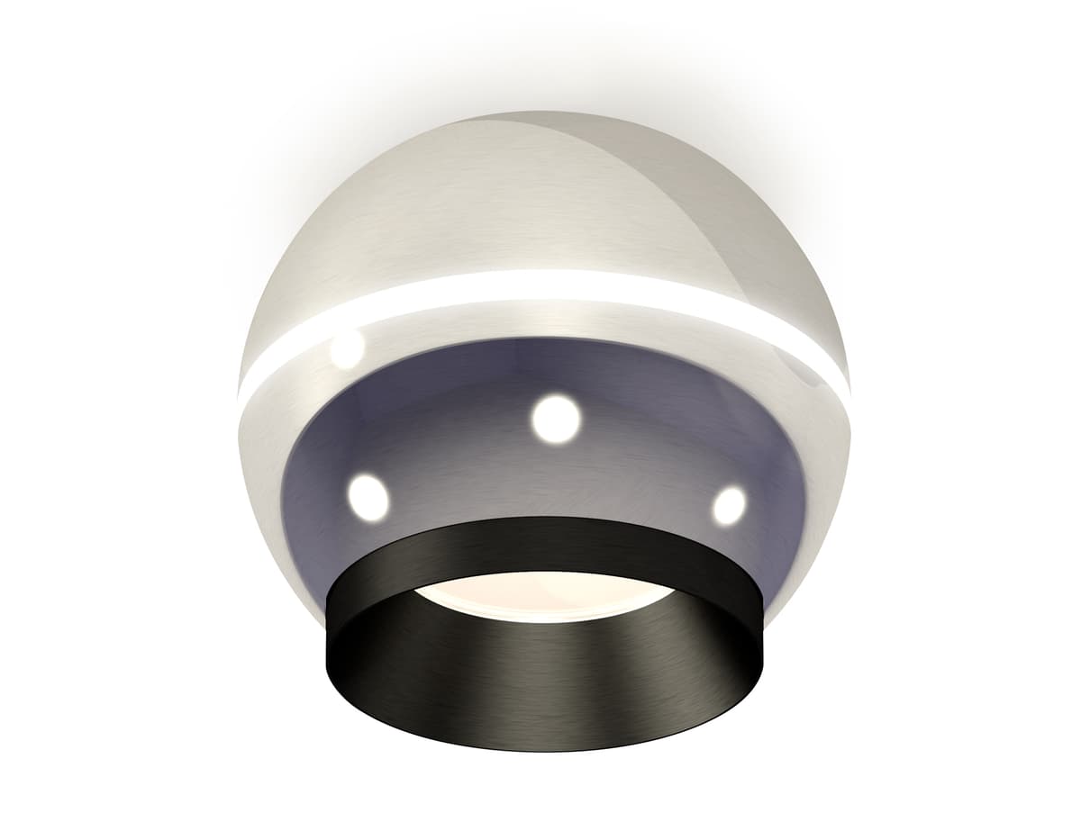 XS1104001 PSL/PBK серебро полированное/черный полированный MR16 GU5.3 LED 3W 4200K (C1104, N7031)