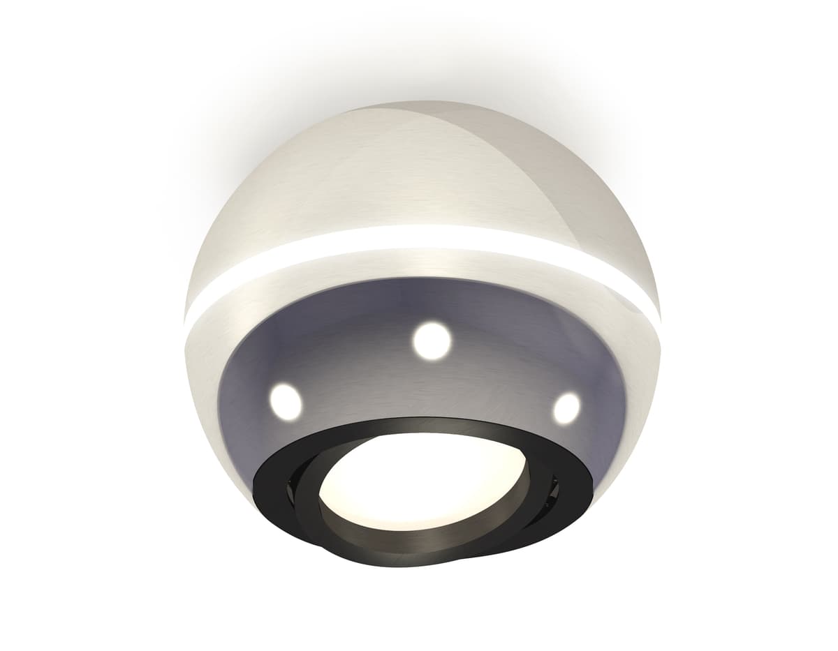 XS1104010 PSL/PBK серебро полированное/черный полированный MR16 GU5.3 LED 3W 4200K (C1104, N7002)