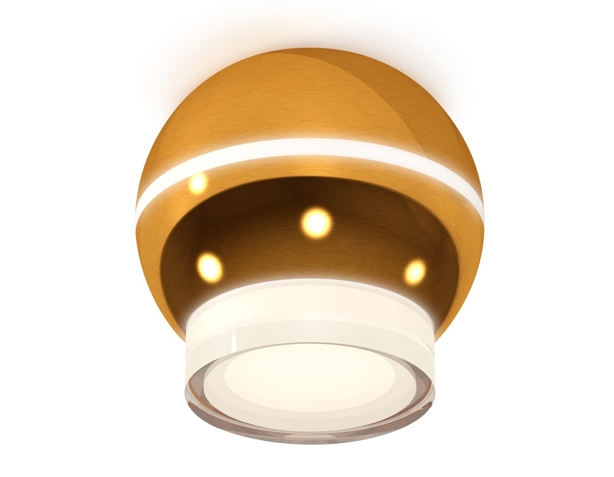 XS1105031 PYG/FR золото желтое полированное/белый матовый MR16 GU5.3 LED 3W 4200K (C1105, N7160)