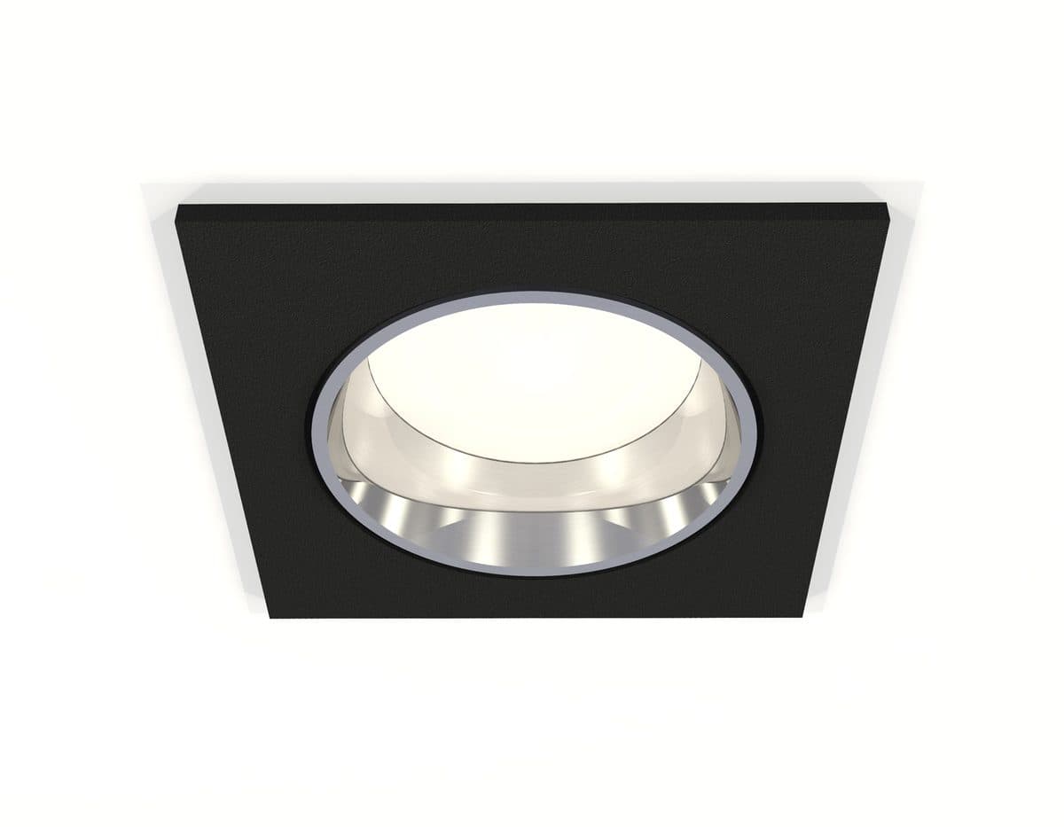 XC6521003 SBK/PSL черный песок/серебро полированное MR16 GU5.3 (C6521, N6112)