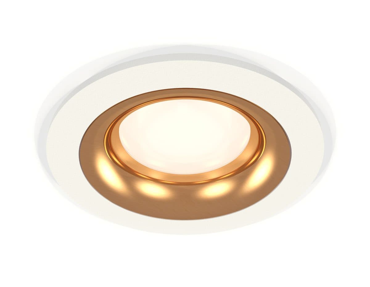 XC7621005 SWH/PYG белый песок/золото желтое полированное MR16 GU5.3 (C7621, N7014)