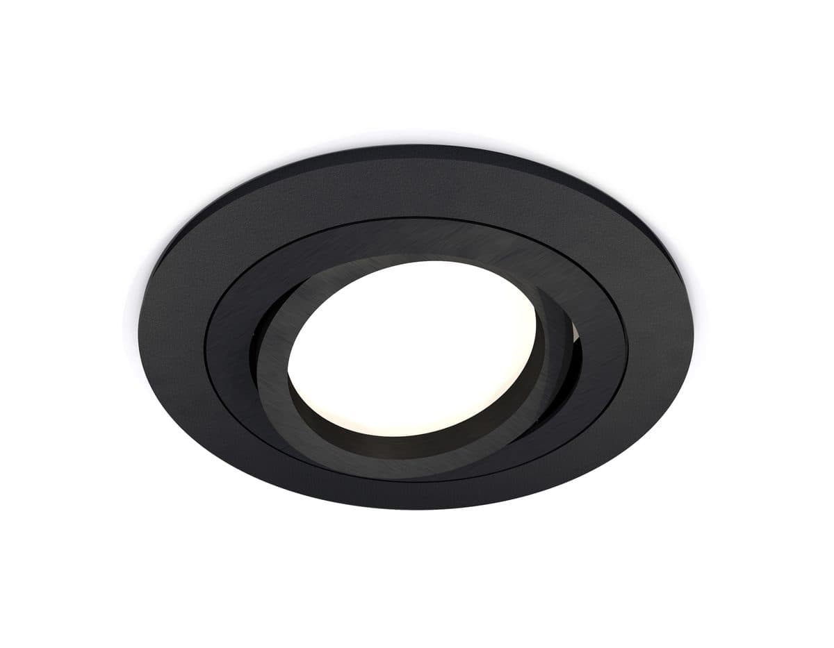 XC7622081 SBK/PBK черный песок/черный полированный MR16 GU5.3 (C7622, N7002)