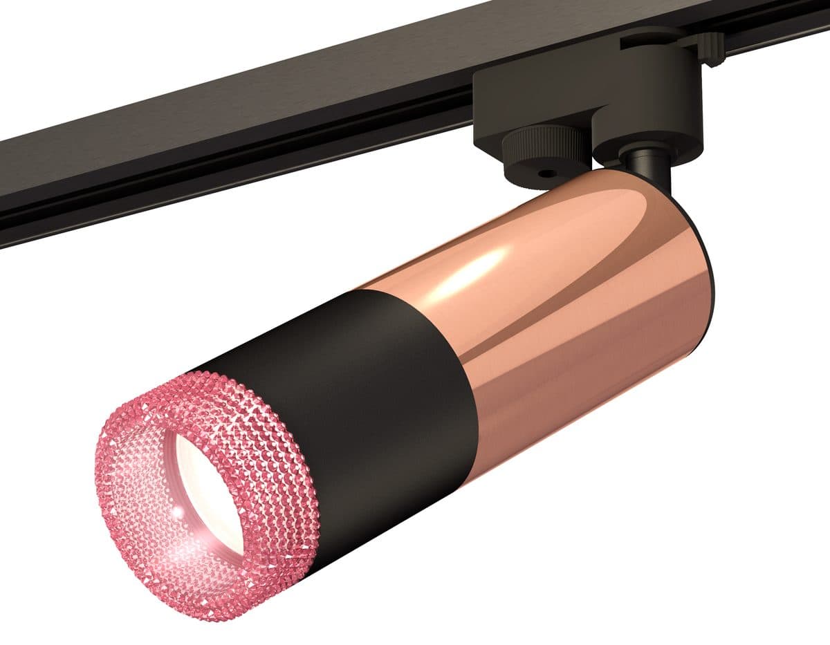 XT6302061 SBK/PPG/PI черный песок/золото розовое полированное/розовый MR16 GU5.3