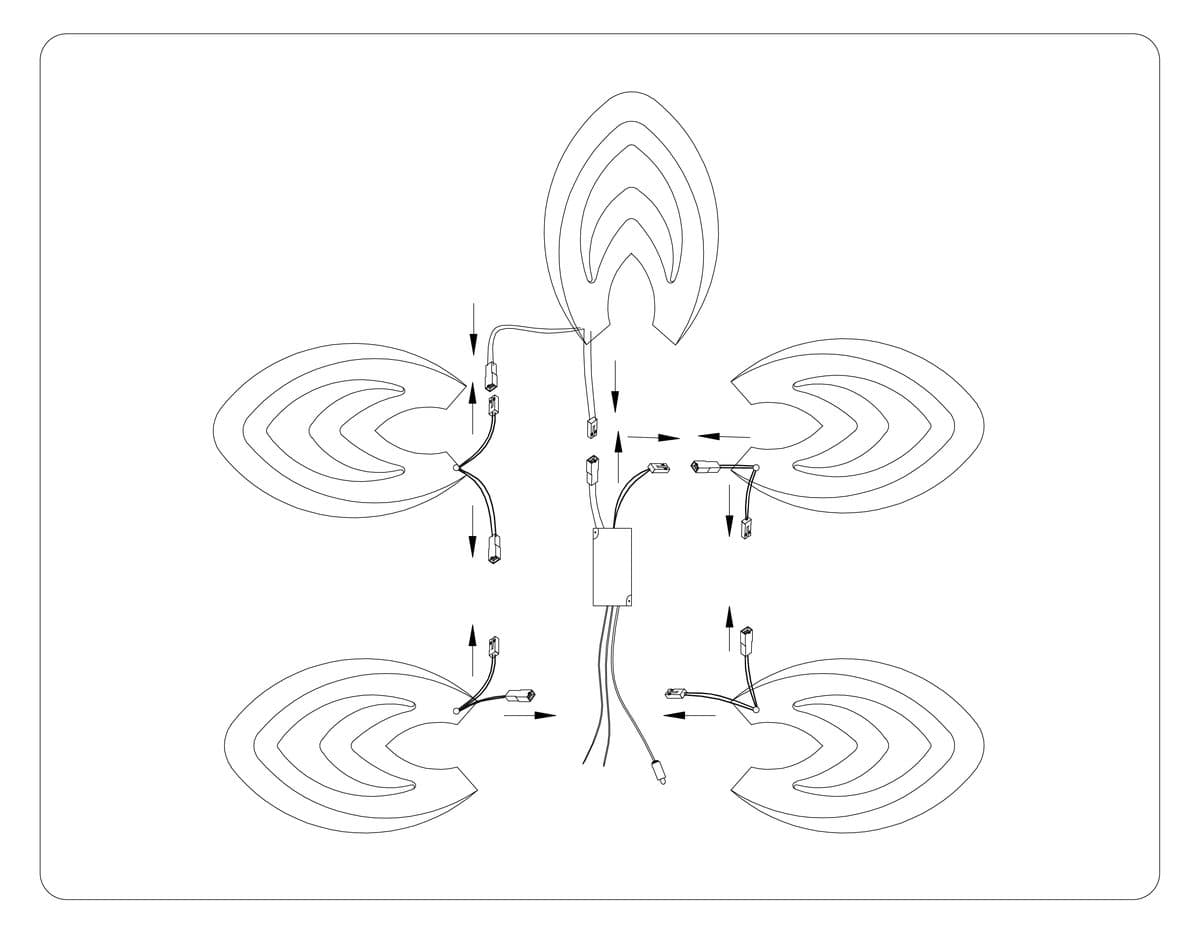 FA4546/3+3 WH белый 3000K-6400K 76W D490*110 (ПДУ ИК)
