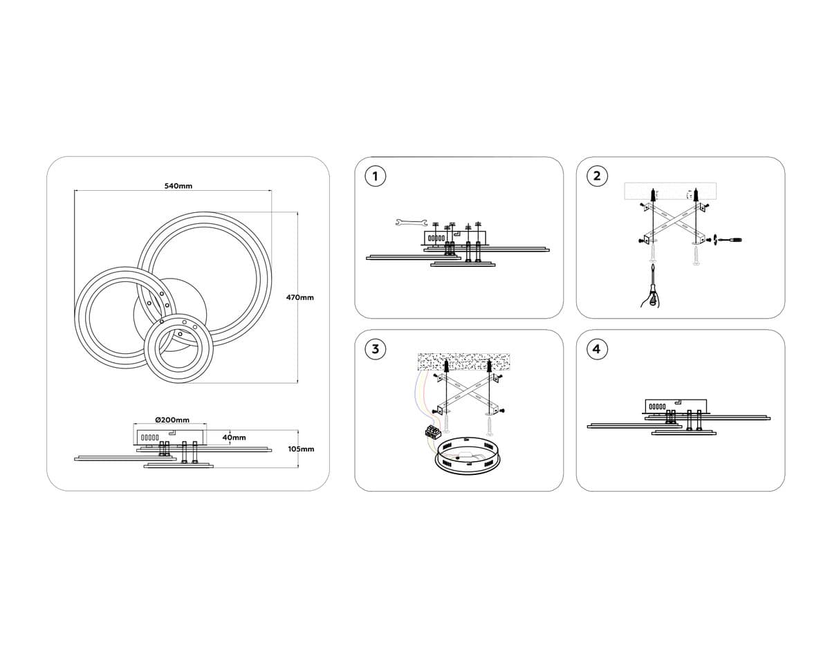 FA861 WH белый 71W 540*470*105 (ПДУ РАДИО 2.4)