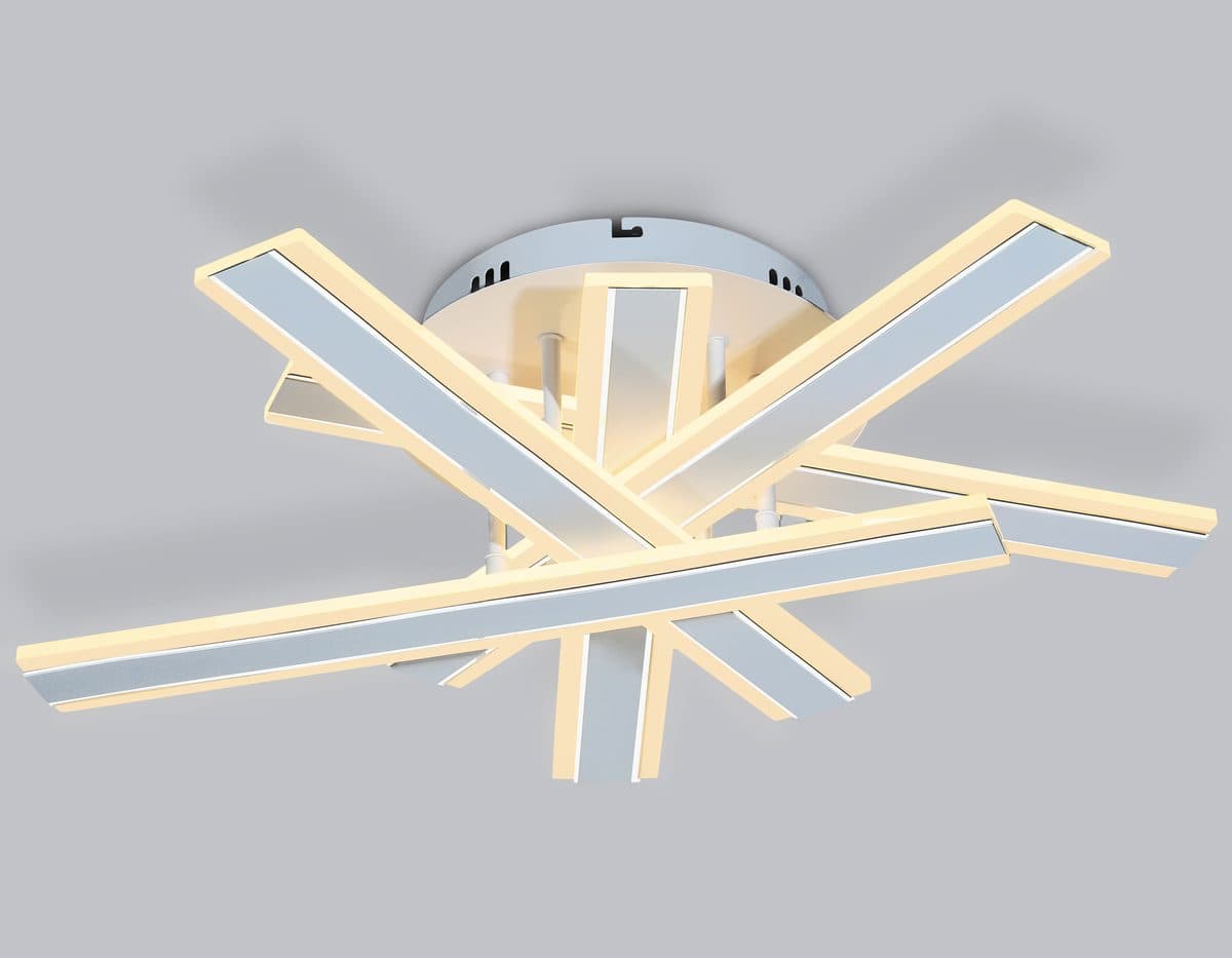 FA8903 WH/CH белый/хром 132W 3000K-6400K 620*590*150 (ПДУ РАДИО 2.4G)