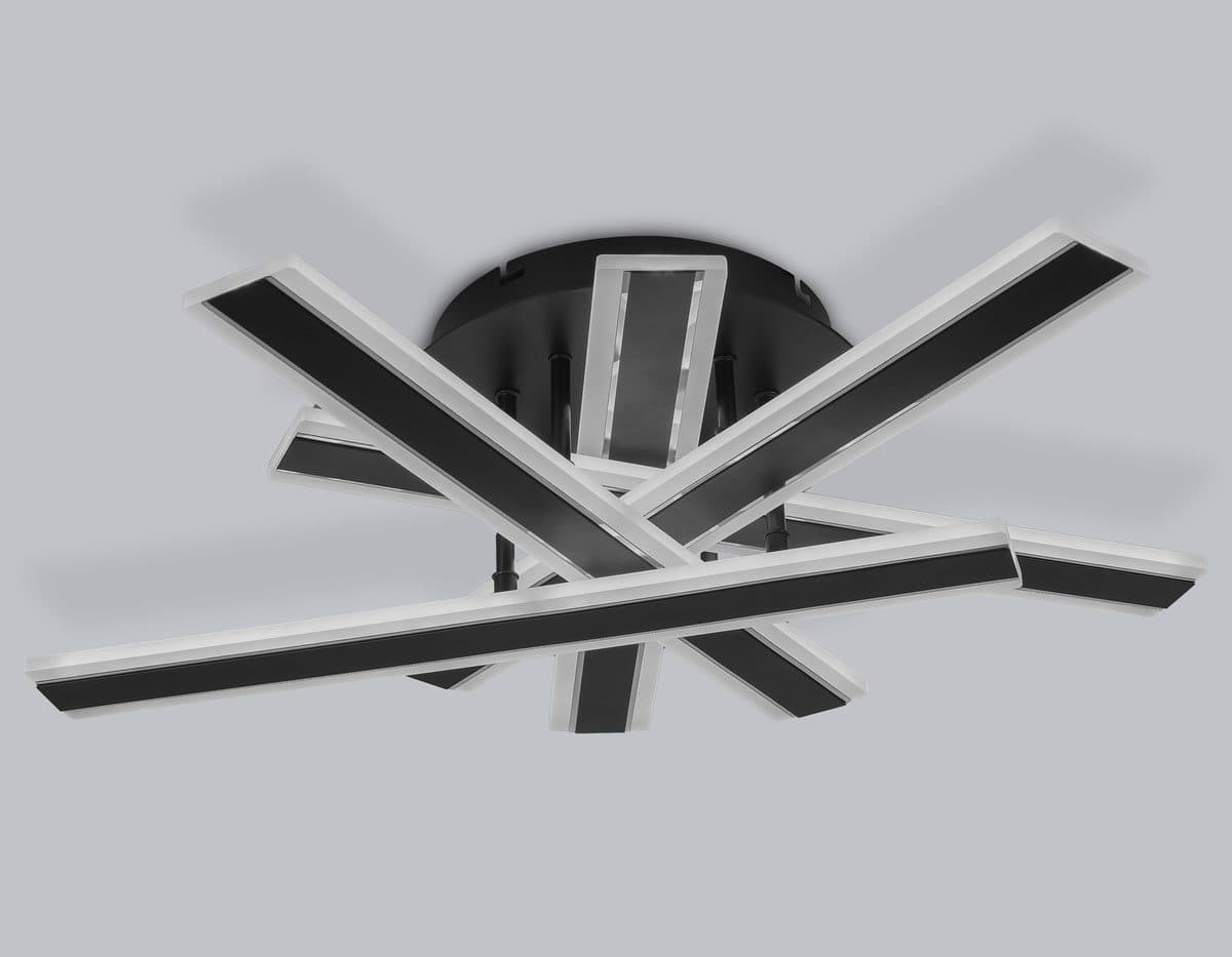 FA8906 BK/CH черный/хром 132W 3000K-6400K 620*590*150 (ПДУ РАДИО 2.4G)