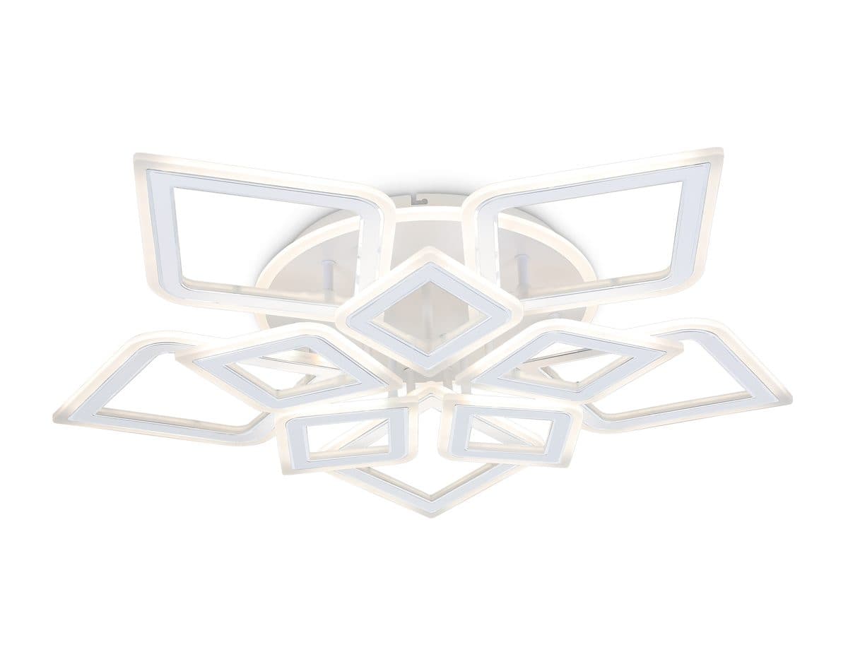 FA8914/5+5 WH/CH белый/хром 193W 3000K-6400K 770*740*120 (ПДУ РАДИО 2.4G)