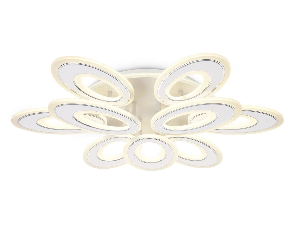 FA8933/6+3 WH/CH белый/хром 255W 3000K-6400K 740*660*120 (ПДУ РАДИО 2.4G)