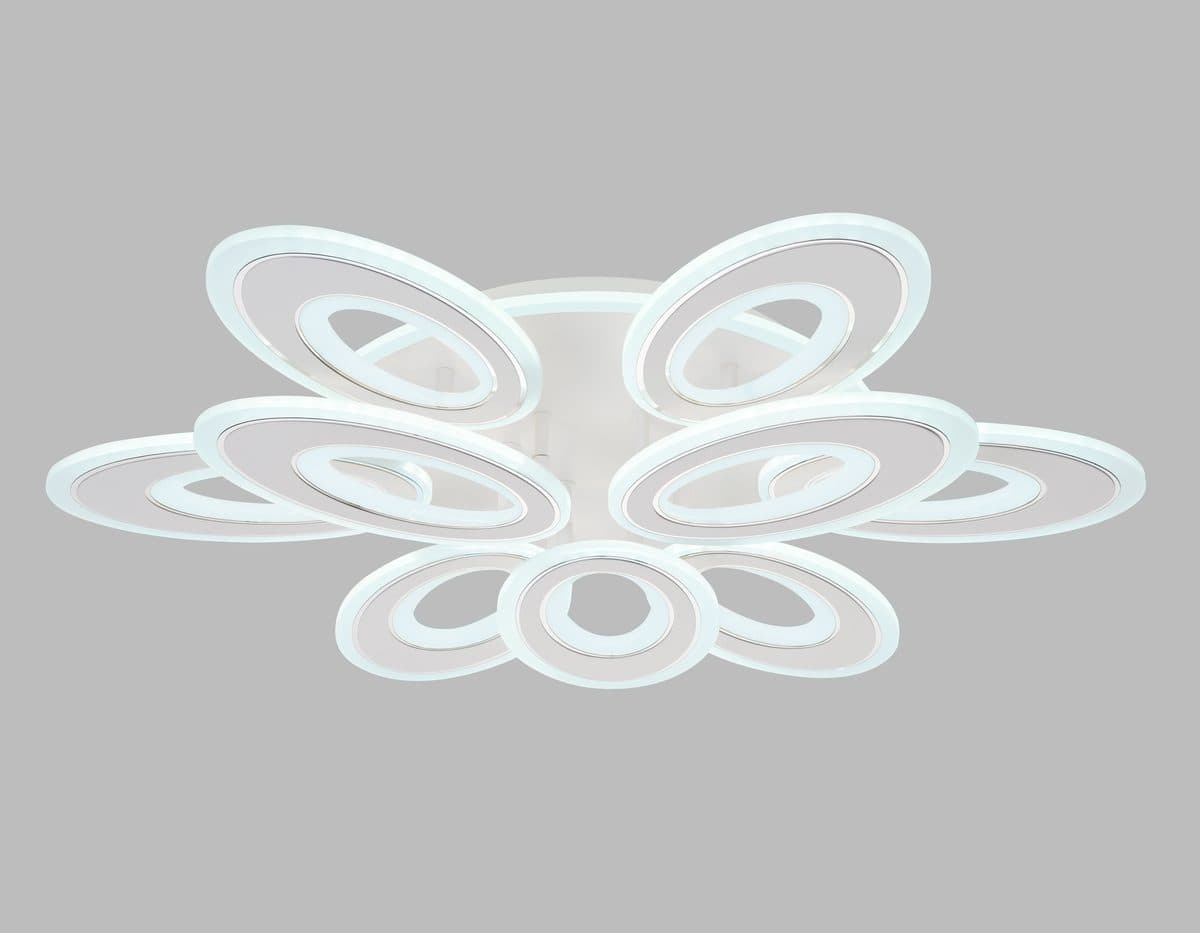 FA8933/6+3 WH/CH белый/хром 255W 3000K-6400K 740*660*120 (ПДУ РАДИО 2.4G)