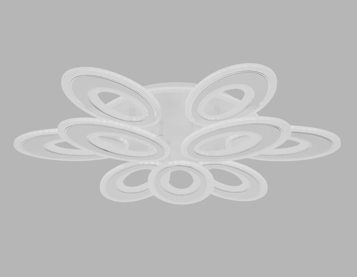 FA8933/6+3 WH/CH белый/хром 255W 3000K-6400K 740*660*120 (ПДУ РАДИО 2.4G)