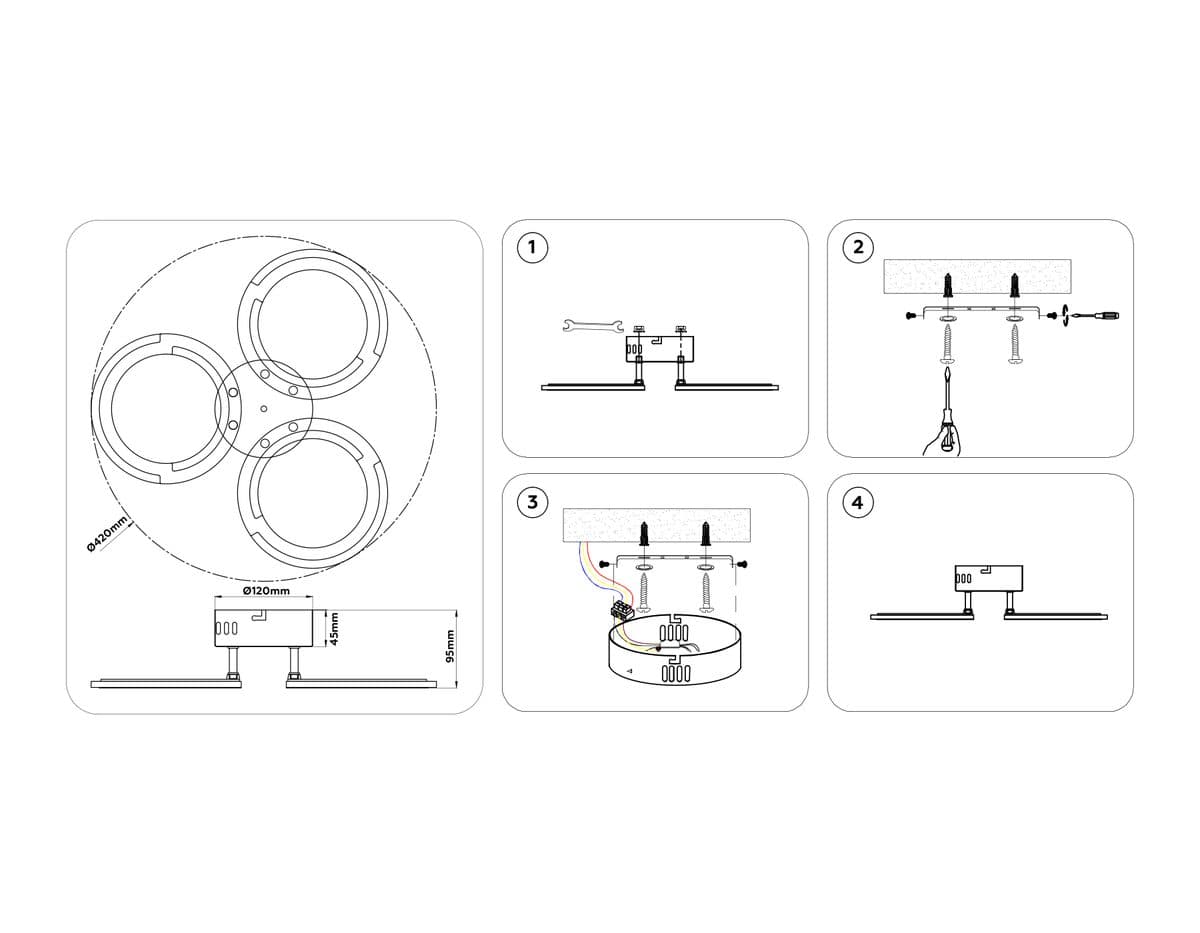 FA8942/3 WH белый 32W 3000-6000K D420*95 (ПДУ ИК)