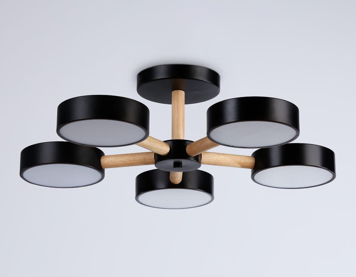 FL4828/5 BK черный 3000K-6400K 65W D580*160 (ПДУ ИК)