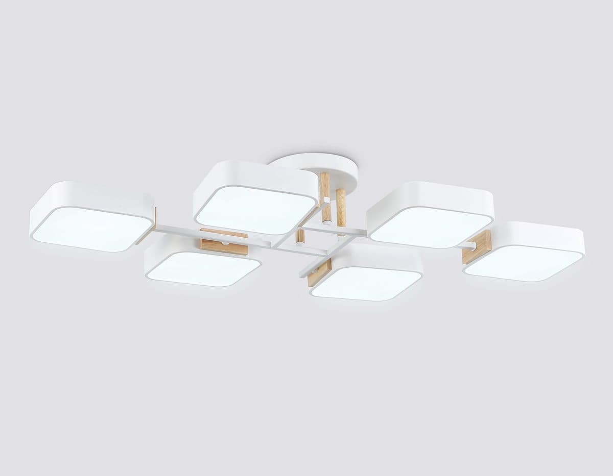 FL4886/6 WH/WD белый/дерево 108W 3000-6000K 850*430*140 (без ПДУ)